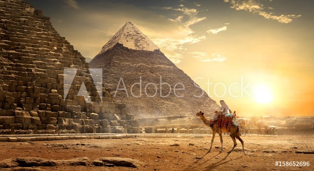 Picture of Nomad near pyramids